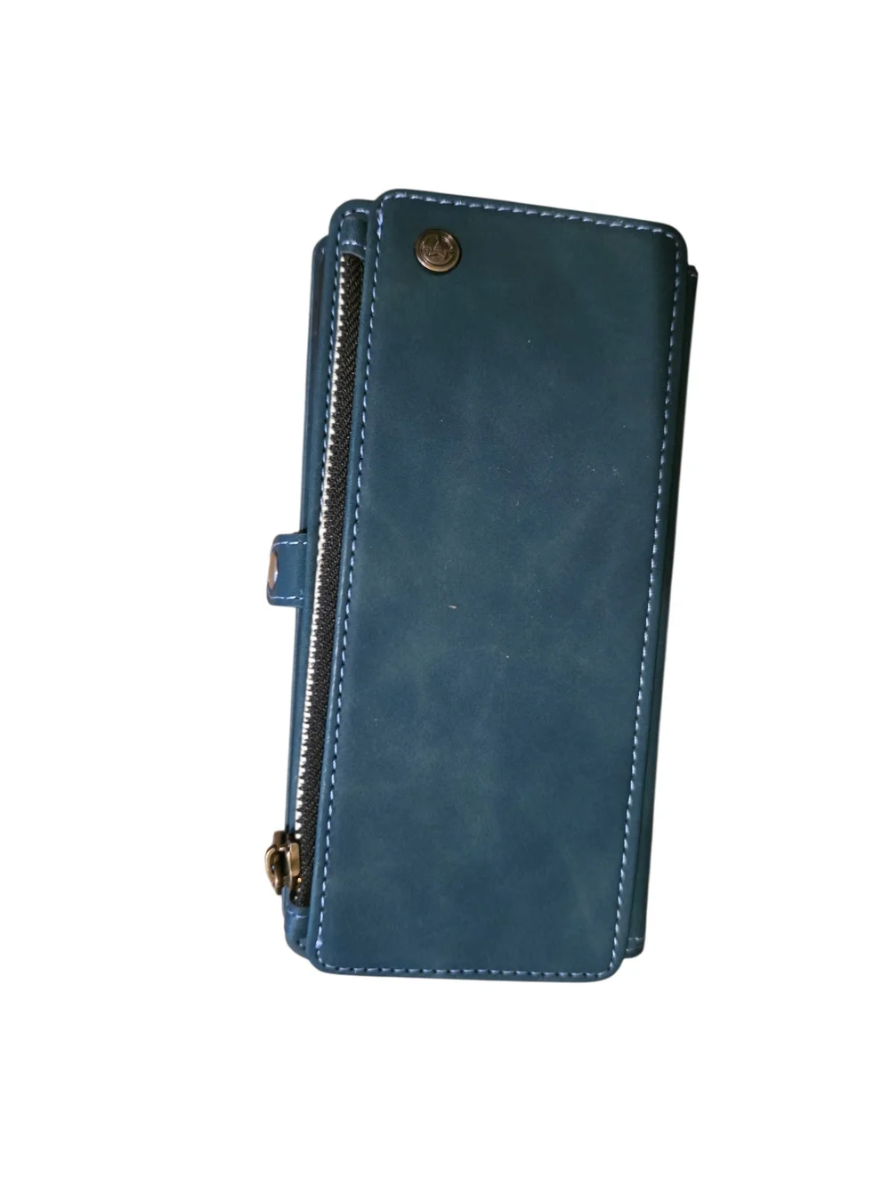 Premium Teal Wallet Phone Case with Wrist Strap - Magnetic Closure, Iphone 13